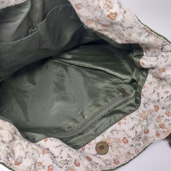 Vintage 70's Tote Bag. Army Green.. - Picture 7 of 12